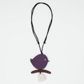 Purple Robin On A Branch Necklace - Sylca Designs - Chunky Jewelry