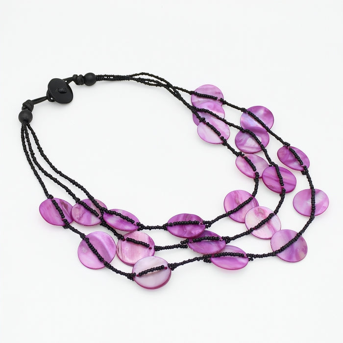 Purple Sky Dream Bib Necklace