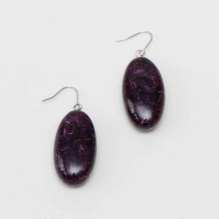 Purple Speckled Thea Earring - Sylca Designs - Chunky Jewelry