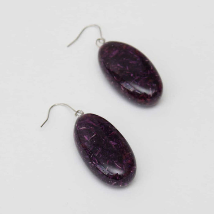 Purple Speckled Thea Earring - Sylca Designs - Chunky Jewelry