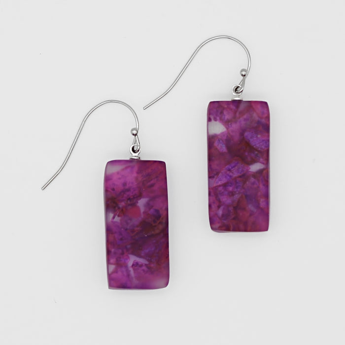 Purple Vega Earrings - Sylca Designs - Chunky Jewelry