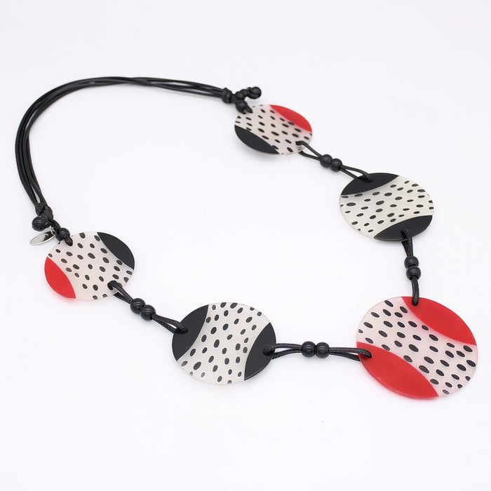 Red and Black Leanne Necklace