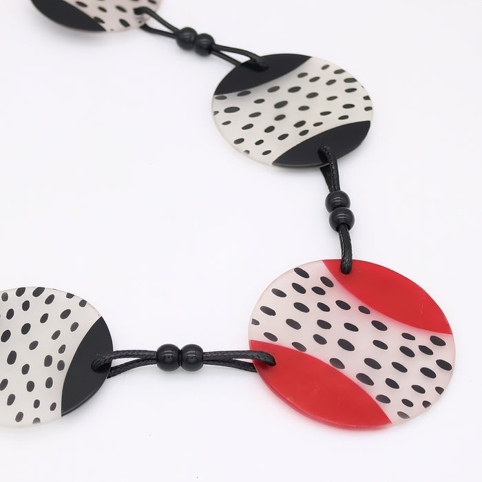 Red and Black Leanne Necklace