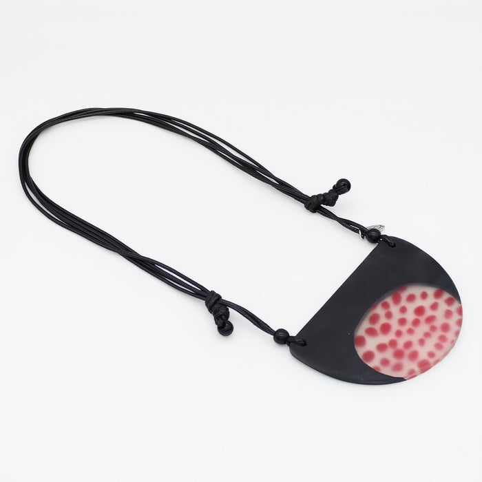 Red and Black Stella Pendant Necklace