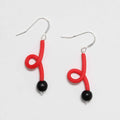 Red Ava Earrings - Sylca Designs - Chunky Jewelry