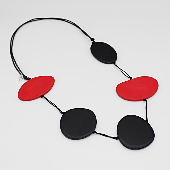 Red Avary Necklace - Sylca Designs - Chunky Jewelry