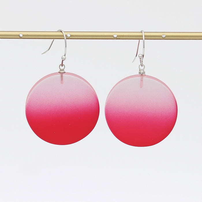 Red Fantasy Ombre Earrings - Sylca Designs - Chunky Jewelry