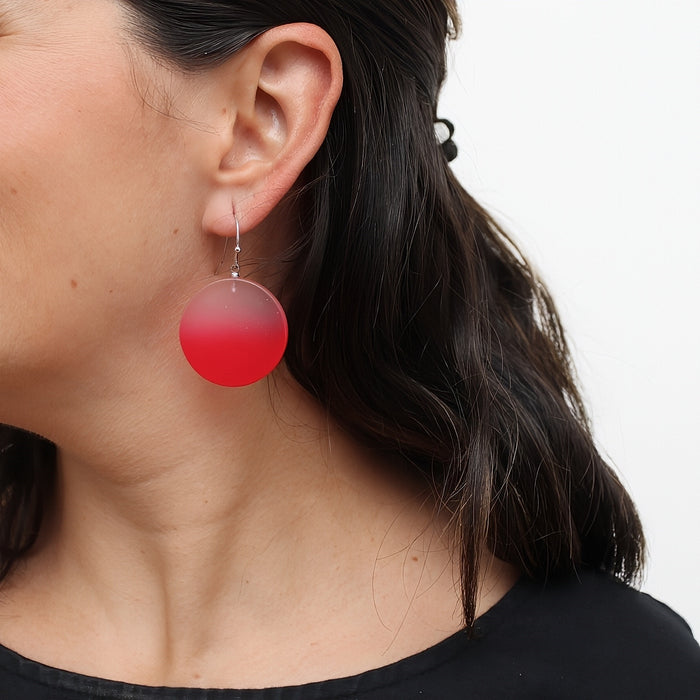 Red Fantasy Ombre Earrings - Sylca Designs - Chunky Jewelry