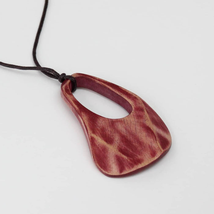 Red Fleur Pendant Necklace - Sylca Designs - Chunky Jewelry