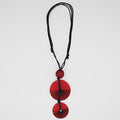 Red Frosted Yanna Necklace - Sylca Designs - Chunky Jewelry