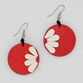 Red He Loves Me Earrings - Sylca Designs - Chunky Jewelry
