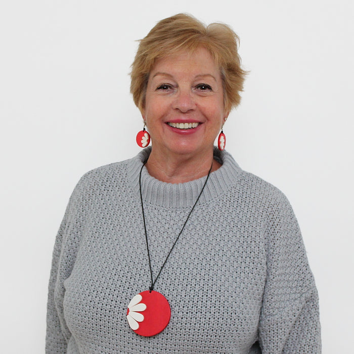 Red He Loves Me Pendant - Sylca Designs - Chunky Jewelry