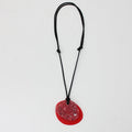 Red Kiki Pendant Necklace - Sylca Designs - Chunky Jewelry