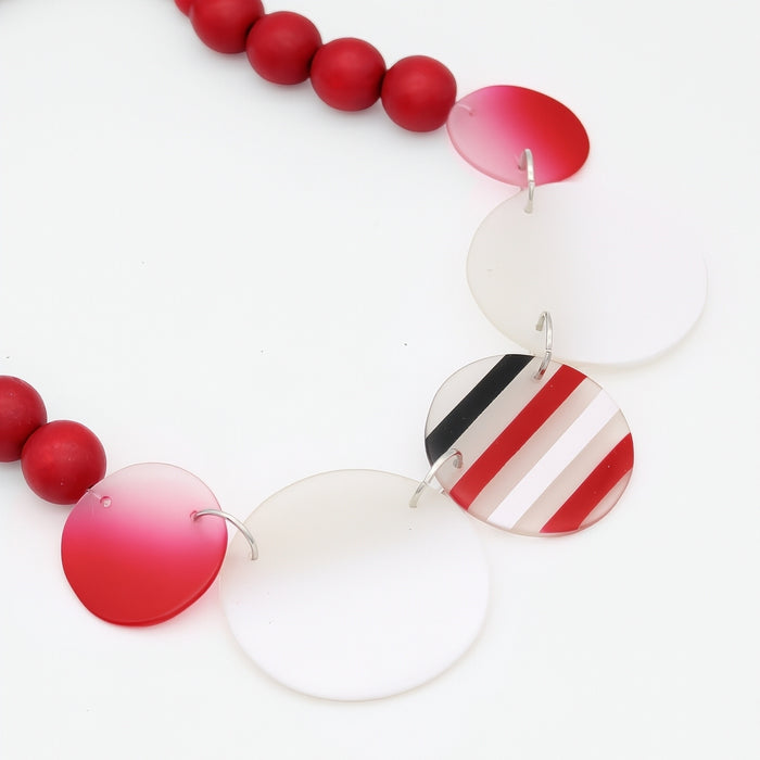 Red Mirage Statement Necklace