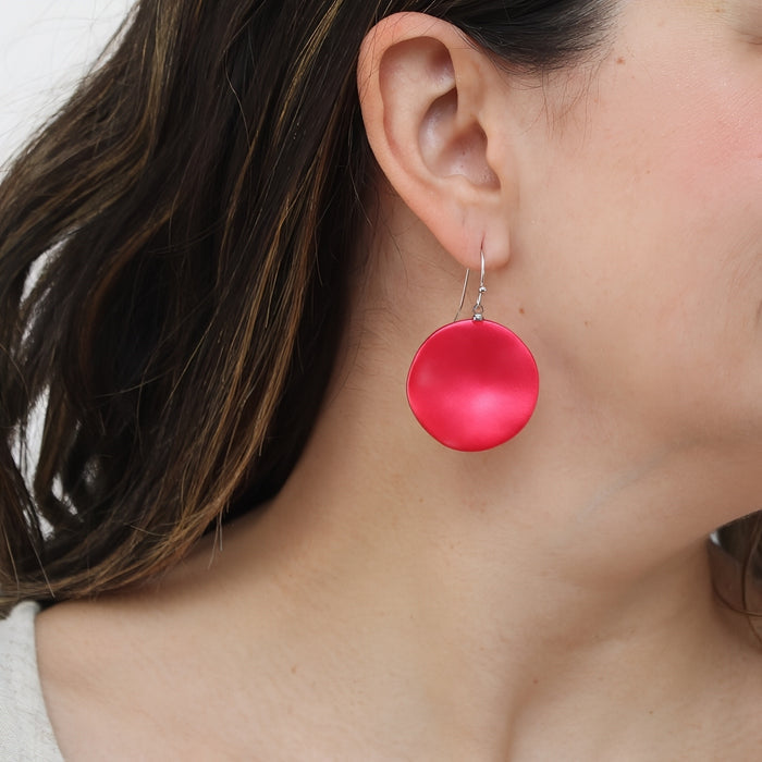 Red Opaline Drift Earring - Sylca Designs - Chunky Jewelry