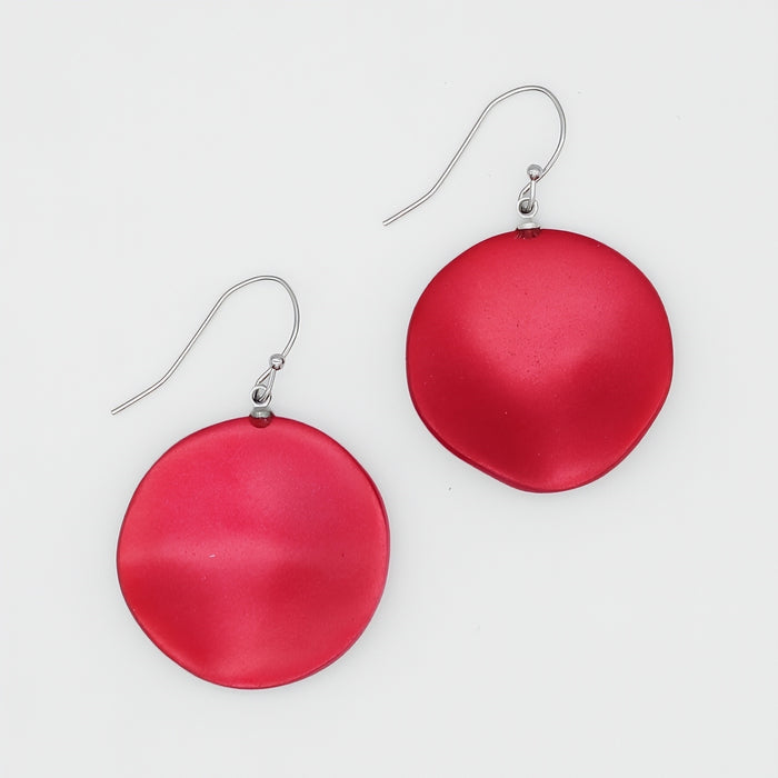 Red Opaline Drift Earring - Sylca Designs - Chunky Jewelry