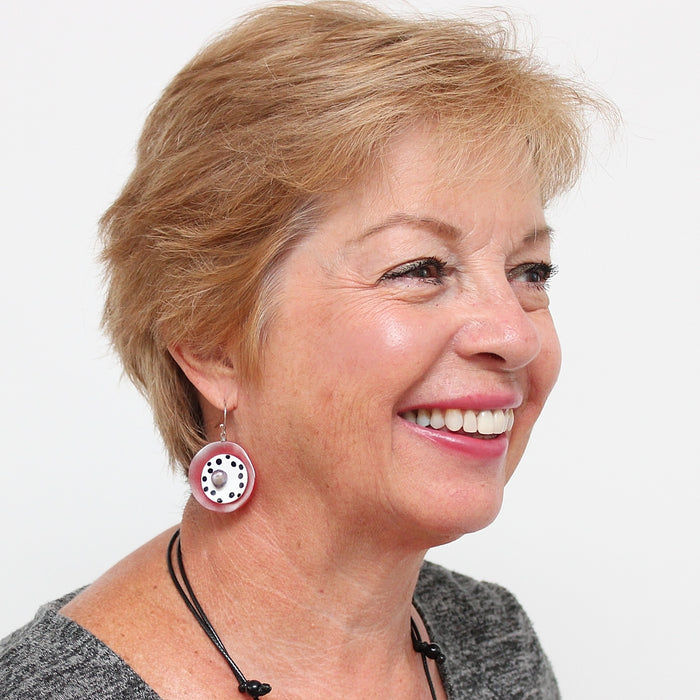 Red Reign Earrings - Sylca Designs - Chunky Jewelry