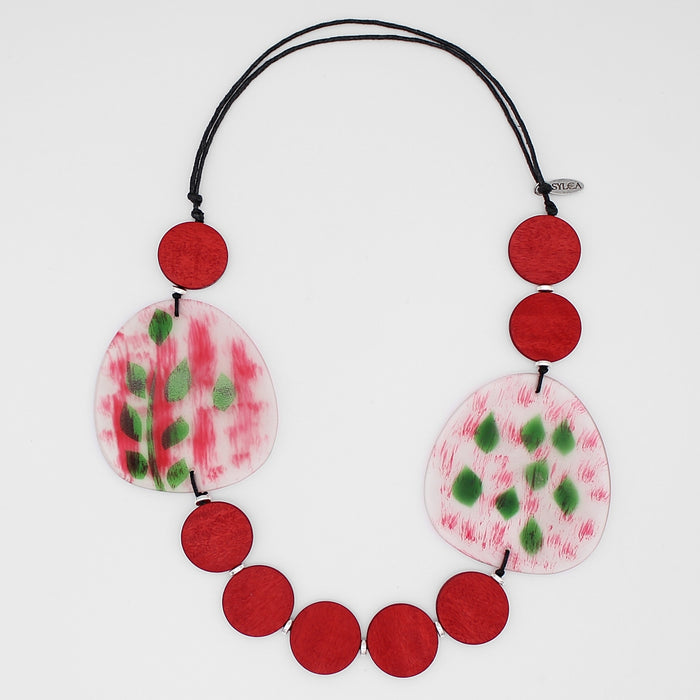 Red Renee Statement Necklace - Sylca Designs - Chunky Jewelry