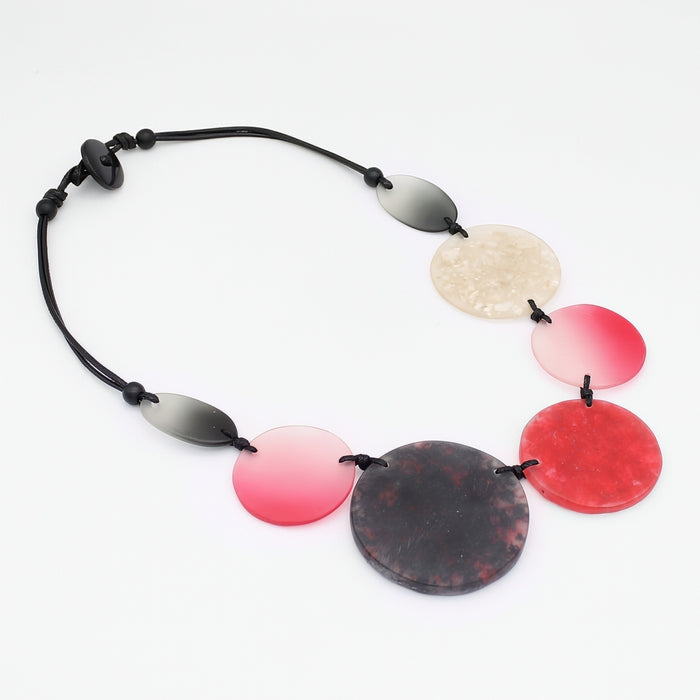 Red Shimmer Brooke Necklace