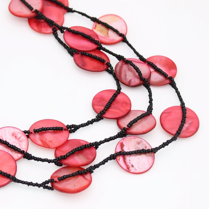 Red Sky Dream Bib Necklace