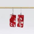 Red Vega Earrings - Sylca Designs - Chunky Jewelry