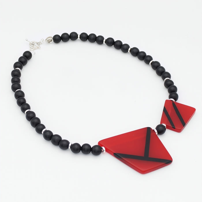 Redline Geo Statement Necklace