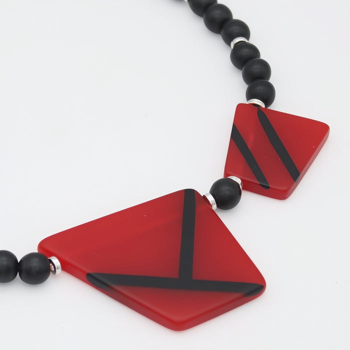 Redline Geo Statement Necklace