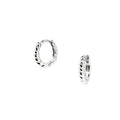sterling silver huggie sleeper earrings with spiral design australian