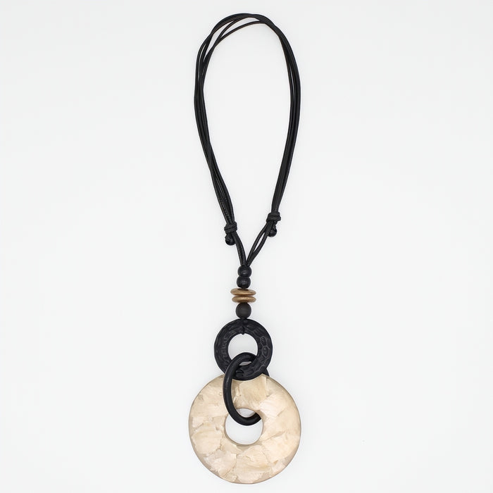 Riviera Gold Link Pendant - Sylca Designs - Chunky Jewelry
