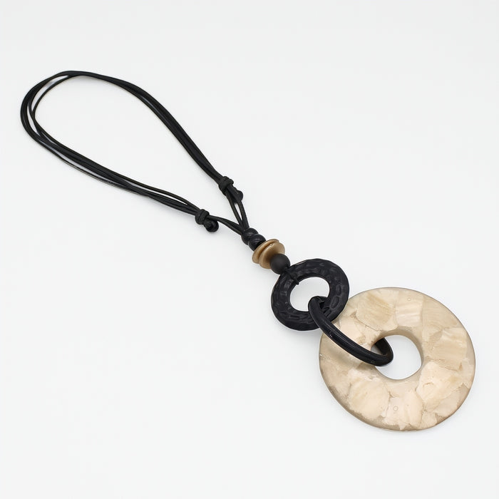 Riviera Gold Link Pendant - Sylca Designs - Chunky Jewelry