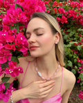 Rose Quartz Elegance Necklace LN010 - FARRA