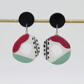 Round Brushstroke Earring - Sylca Designs - Chunky Jewelry