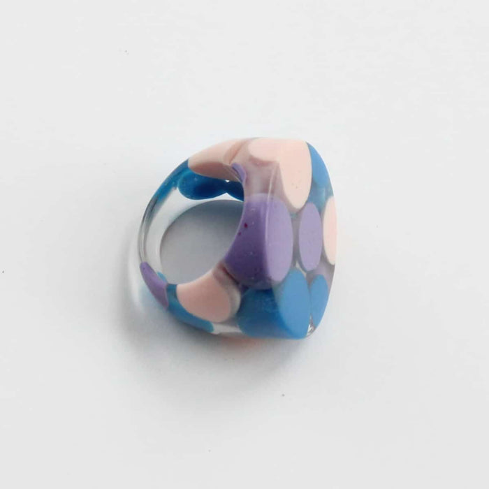 Round Pastel Bubble Ring by Sylca - Sylca Designs - Chunky Jewelry