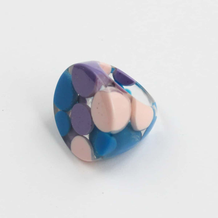 Round Pastel Bubble Ring by Sylca - Sylca Designs - Chunky Jewelry
