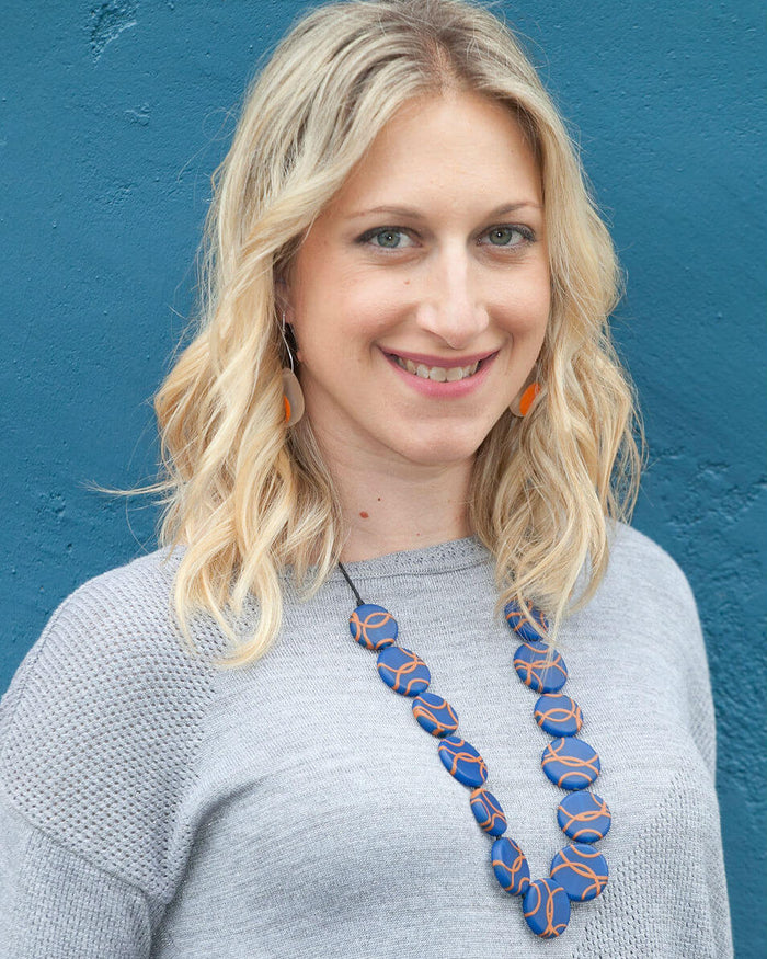 Royal Blue Lydia Necklace - Sylca Designs - Chunky Jewelry