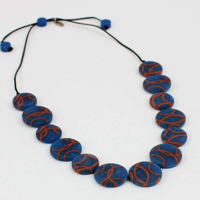 Royal Blue Lydia Necklace - Sylca Designs - Chunky Jewelry