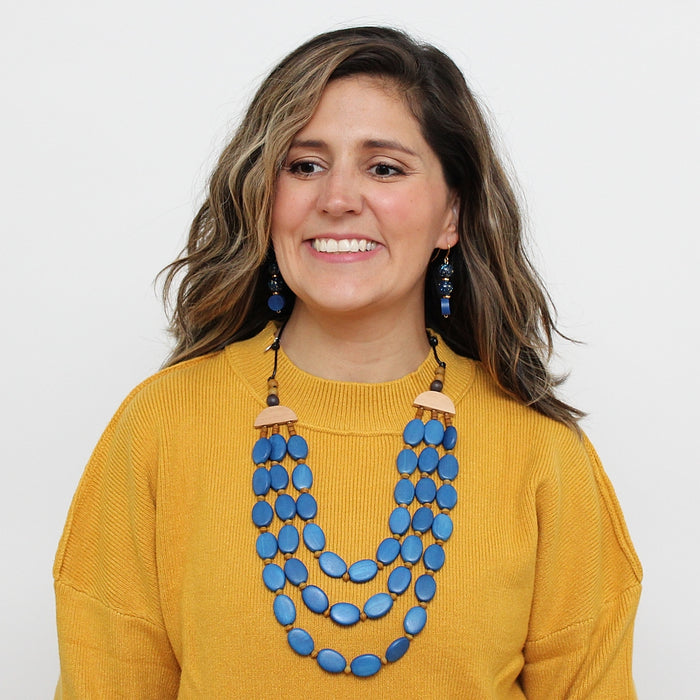 Royal Blue Nila Necklace - Sylca Designs - Chunky Jewelry