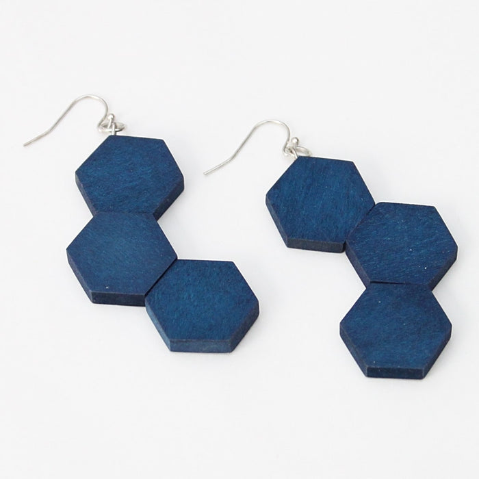Royal Hexy Earrings - Sylca Designs - Chunky Jewelry