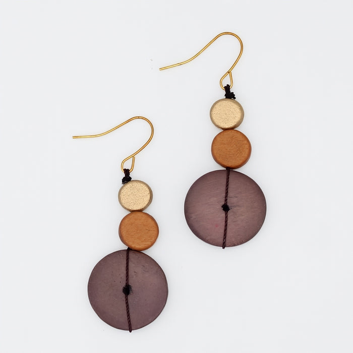 Rust Cerelia Splendor Earrings - Sylca Designs - Chunky Jewelry