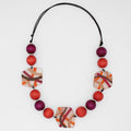 Saffron Mixed Media Necklace - Sylca Designs - Chunky Jewelry