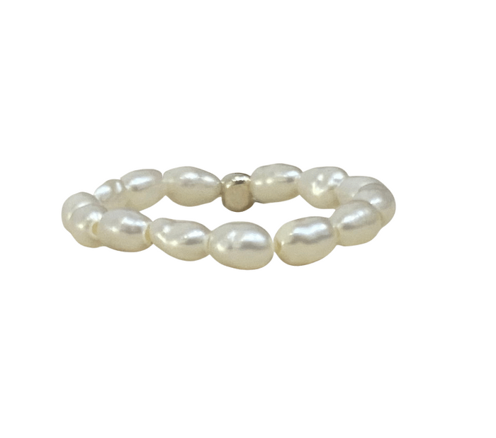 pearl stretch ring