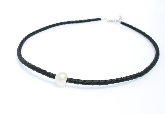 “Freshwater pearl braid necklace inspired by coastal Australian beach style designed in Broome Western Australia”