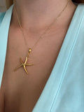 Sandswept Starfish Pendant Gold |Gold Ocean inspired Jewellery