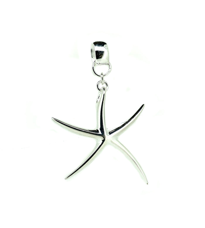 silver starfish pendant