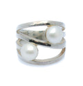 Sandy Shores Pearl Silver Ring