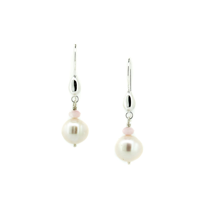 Sea Dreams Pearl Earrings Pink Opal