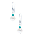 Sea Dreams Pearl Earrings Turquoise