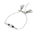 silver tassel bracelet