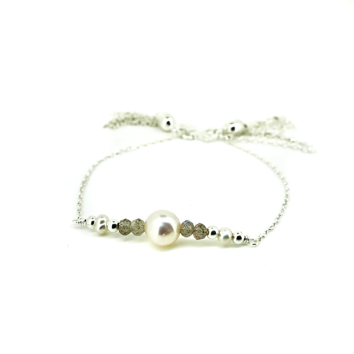 silver tassel bracelet