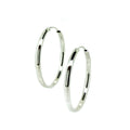 40mm flat sterling silver hoop earrings Australian jewellery